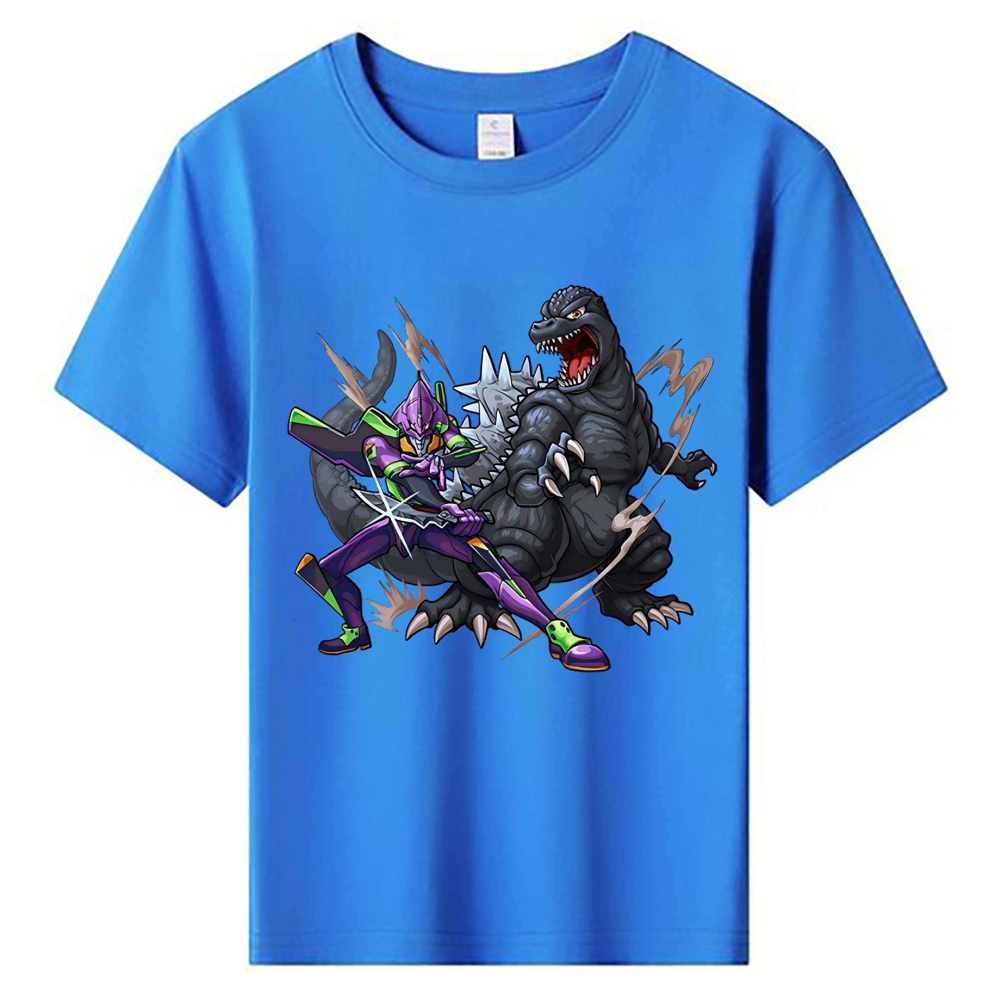 （画像用） EVA 新世紀エヴァンゲリオン 綿100％キッズTシャツ（フロントプリント）